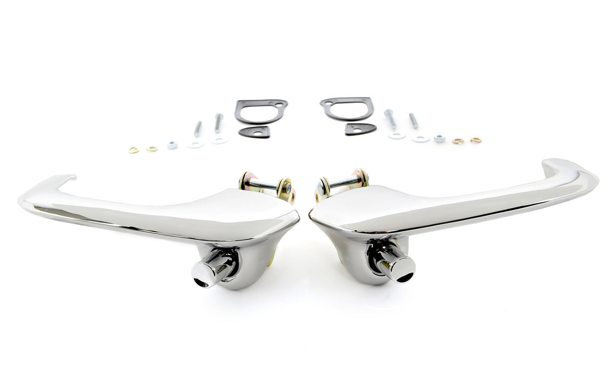 1965 - 1966, 1969 - 1970 Mustang Chrome Outside Door Handle Set - PAIR 