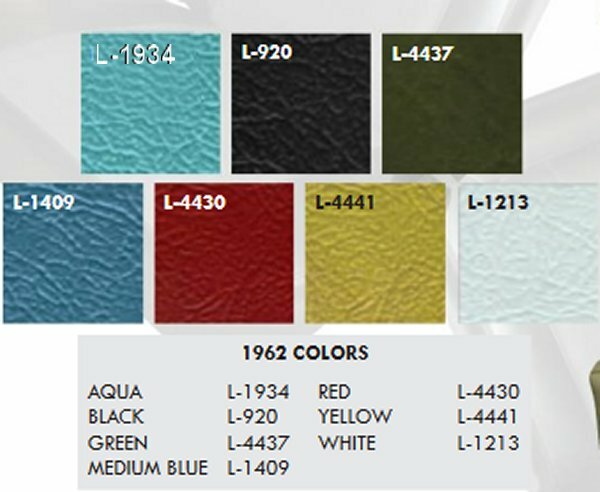 1962 Impala Coupe Front & Rear Bench Seat Upholstery in Many Colors
