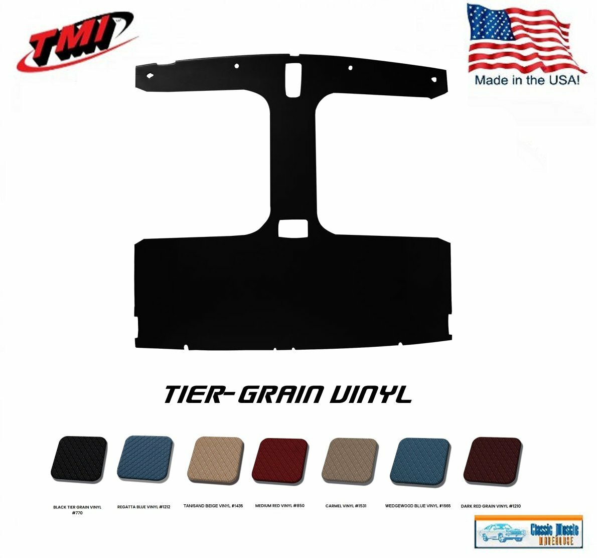 1979 - 88 Fox Body Mustang Coupe T-Top Headliner in Your Choice of Color