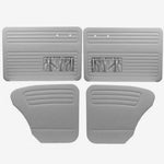 1965 - 66 Volkswagen VW Bug OEM Classic Seat Upholstery, F/R + Panel Set, Gray