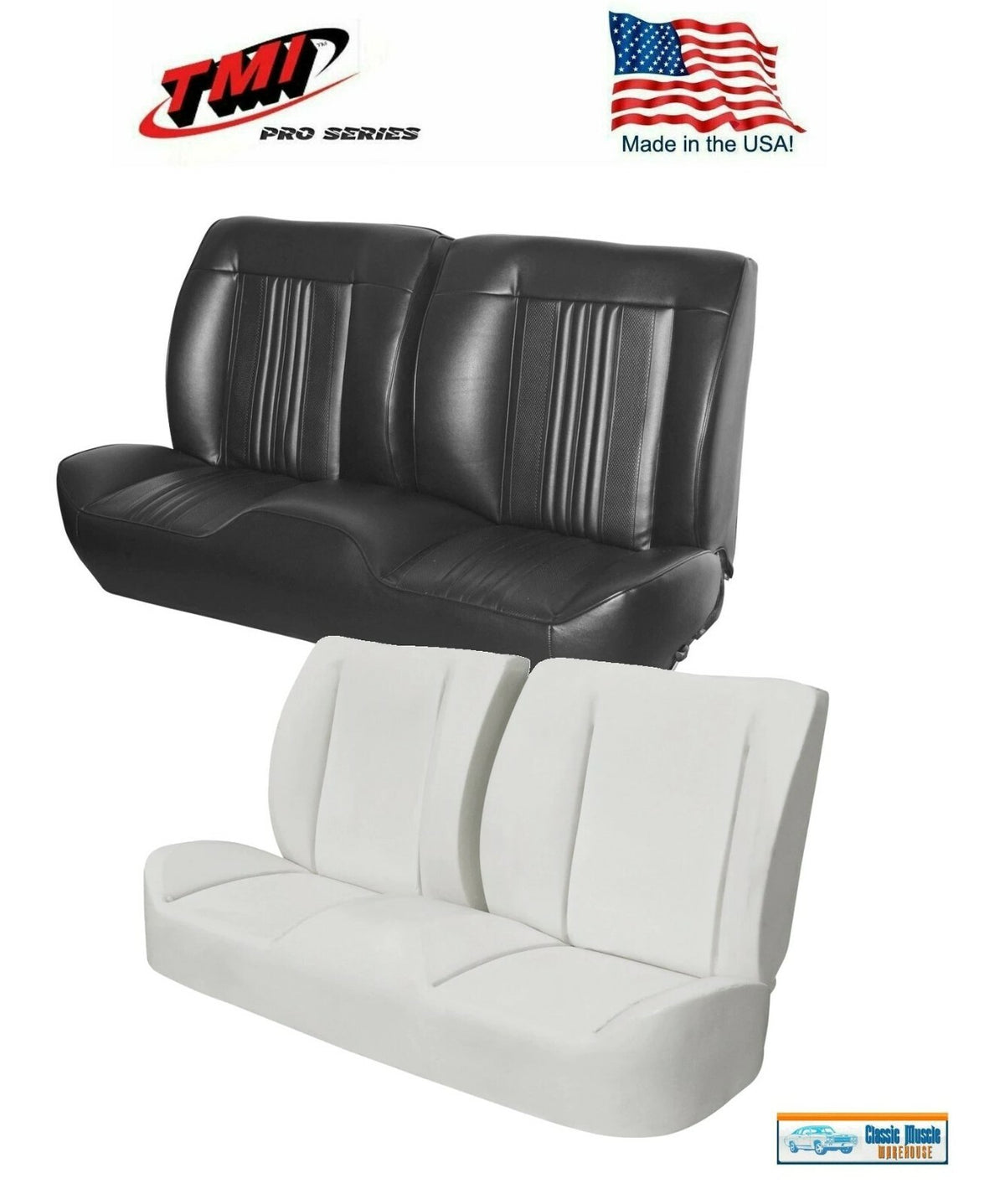 1970 Chevelle, El Camino Sport Front Seat Upholstery + Foam, Made by TMI