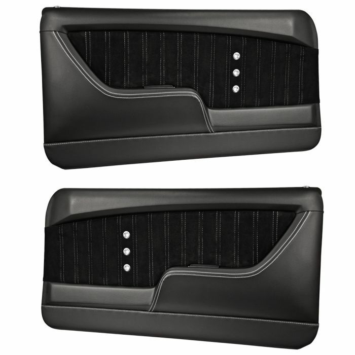 Sport XR Molded Door & Quarter Panel Set - Black - for 1968 Camaro by TMI 