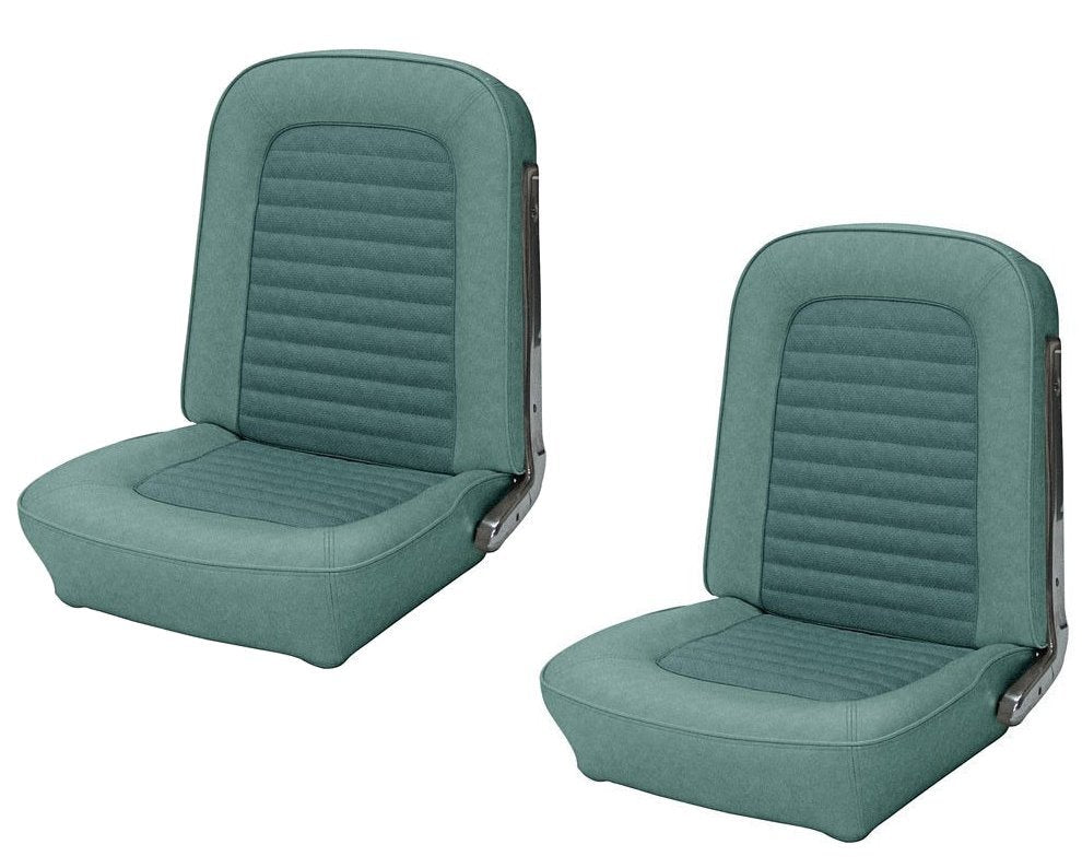 1966 Mustang FASTBACK Front & Rear Seat Upholstery Turquoise - TMI - IN STOCK!!