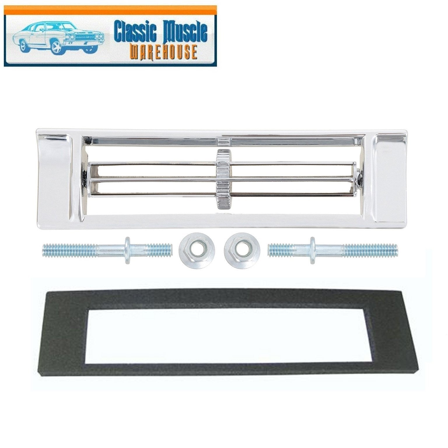 1967-72 Chevrolet GMC P/U Blazer Jimmy with AC Chrome Dash Center Air Vent Kit