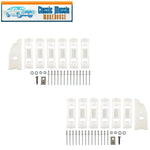 1967 - 1968 Mustang Rocker Panel Molding Clips - Complete Set for Right & Left