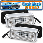 1969 Camaro RS Back Up Light Assembly Set, Bezels, Lens, Right & Left