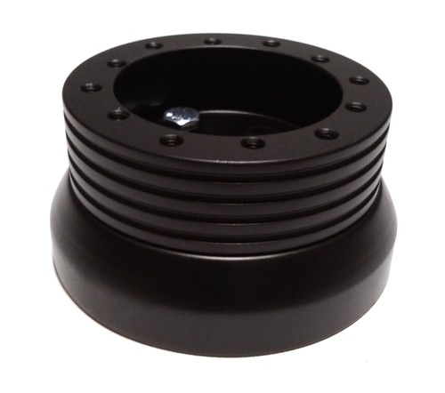 1969 -1994 Chevelle Steering Wheel Adapter Black Billet Aluminum Six Hole