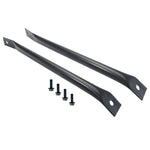 1970 - 1981 Camaro BLACK RADIATOR SUPPORT BARS with Hardware - HZ-9176-PBK