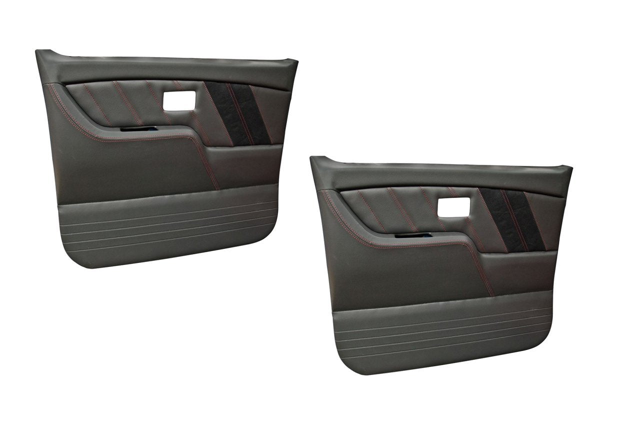 Sport R Molded Door Panel Set - Black - for 1977 - 87 Chevy, GMC C/10 Truck