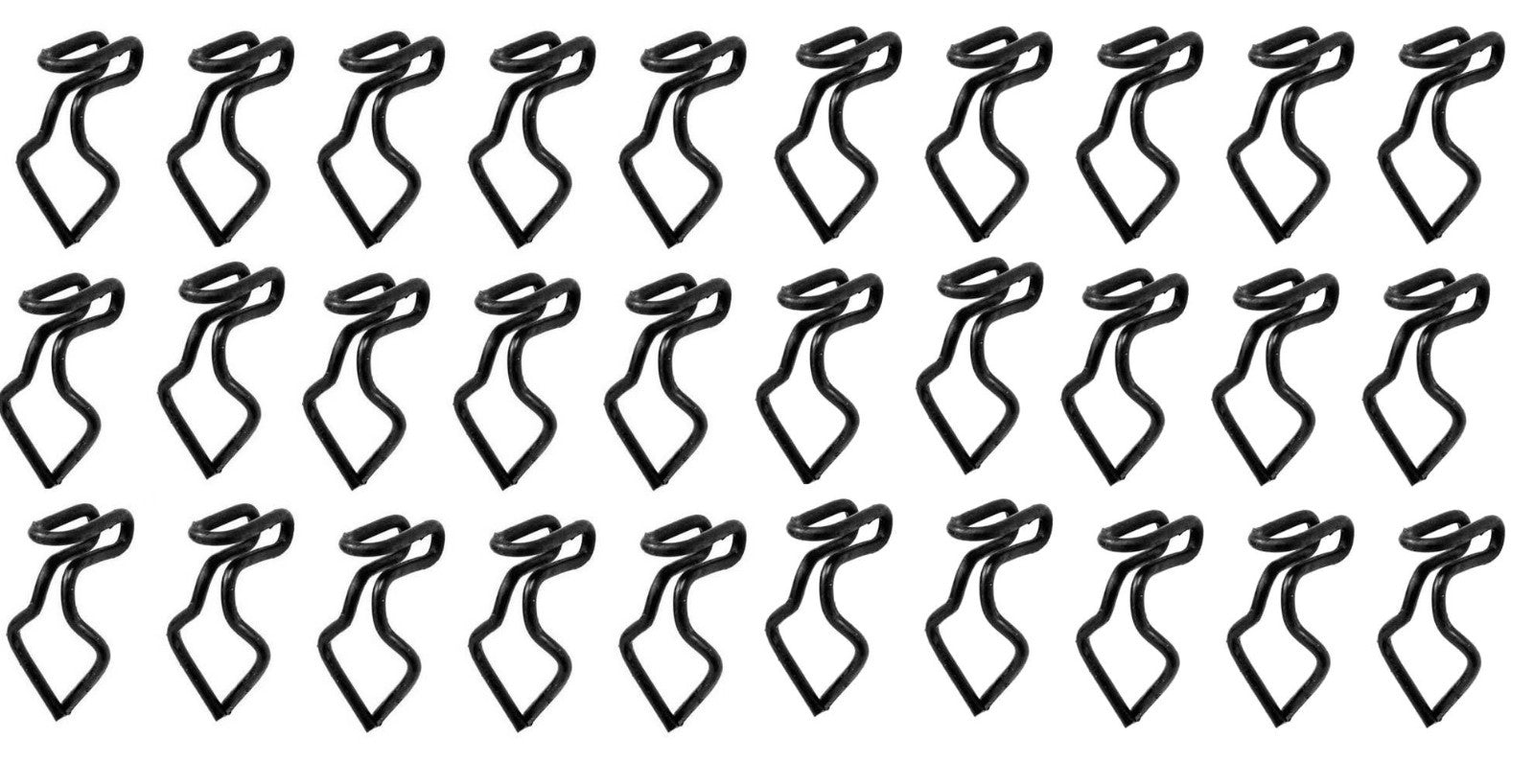 1965 - 73 Ford Mustang 30-Piece Door Panel Clip Set -- For both Sides of Car