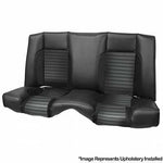 TMI Pro Series Sport R Rear Seat Upholstery Kit 1967 Camaro, Black w/Unisuede
