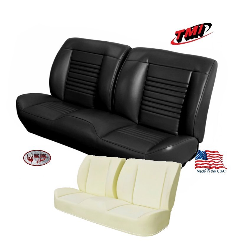1967 Chevelle, El Camino Sport Front Seat Upholstery + Foam, Made by TMI in USA