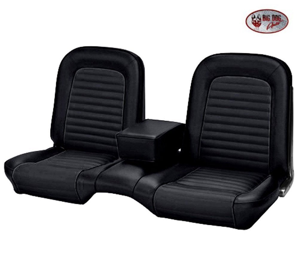 1964 &1965 Mustang Convertible Bench Seat Upholstery Black Front/Rear IN STOCK!!