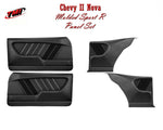 TMI Molded Sport R Door & Quarter Panels for 1966-67 Nova with Grey Stitch
