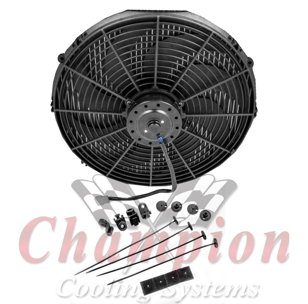 14" High-Performance S-Blade Champion Universal Cooling Fan - Racing & Street