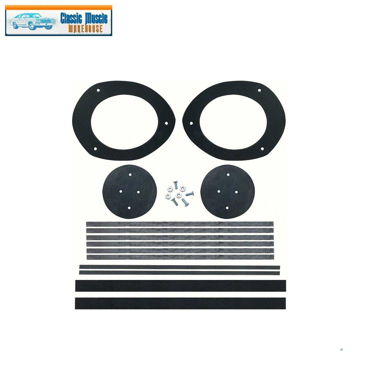 1965-68 Impala, Caprice, Camaro, Firebird; Dash Fresh Air Duct Seal Set; w/Astro