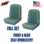 1966 Mustang FASTBACK Front & Rear Seat Upholstery Turquoise - TMI - IN STOCK!!