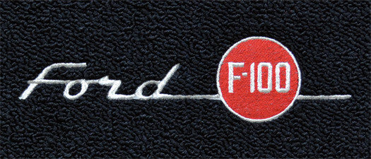 Custom Logo Embroidered Floor Mat Set for 1957 - 1960 Ford F100 (ACC)