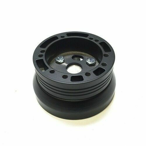 1960 - 69 Chevy C10 Pick-Up Truck Six Hole Black Billet Steering Wheel Adapter