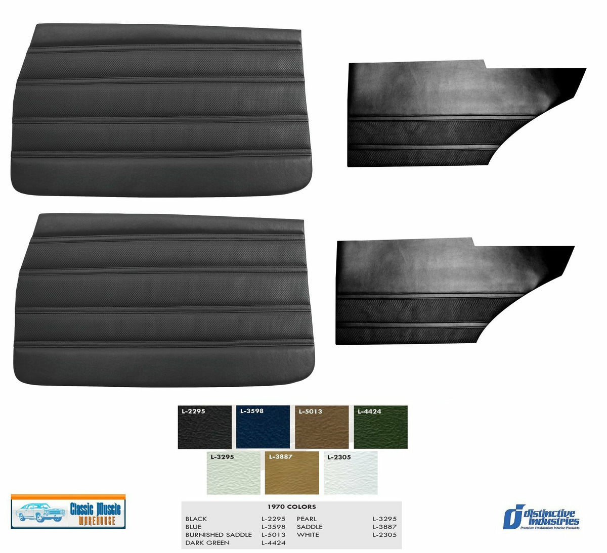 1970 Skylark Custom Door and Quarter Panel Set in Your Choice of Factory Color 