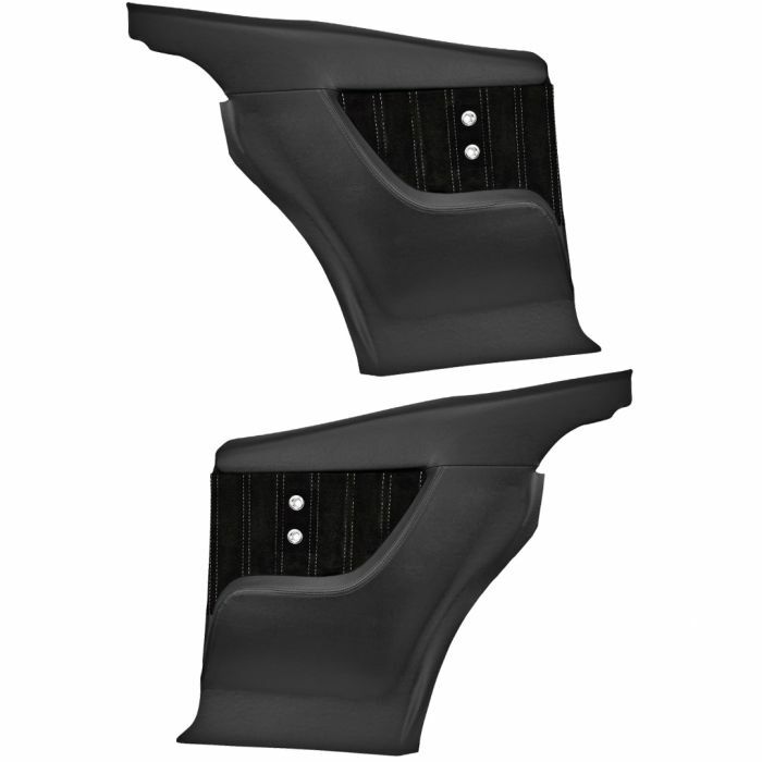 Sport XR Molded Rear Quarter Panels - Black - for 1968-1969 Camaro by TMI
