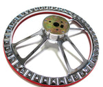 Hot Rod Street Rod Rat Rod Truck  -- Black & Billet Steering Wheel & Horn