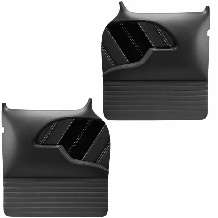 1955 - 1959 Chevy Truck Large Molded SPORT R Door Panels by TMI, Contrast Stitch