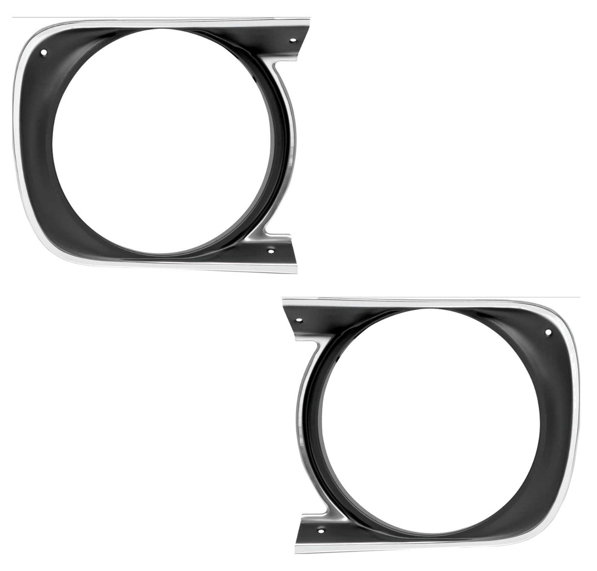 1968 Camaro Standard Headlamp Bezel Set - Right and Left - OER 3914769-3914770