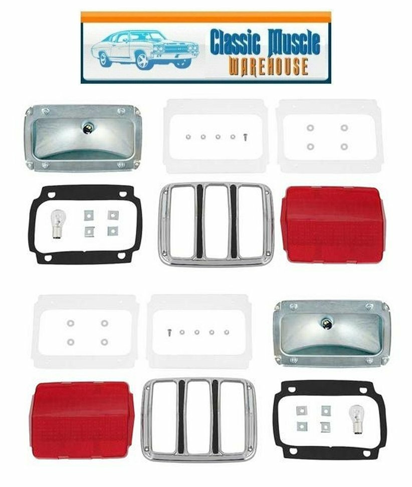 1965-66 Mustang Complete Tail Light Assembly w/ Housing & Bulbs Pre Assembled