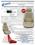 Deluxe Touring II Fully Assembled Seats & Brackets 1968 Mustang - Any Color
