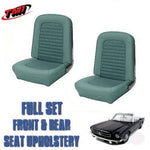 1966 Mustang Convertible Front and Rear Seat Upholstery Turquoise Vinyl  by TMI