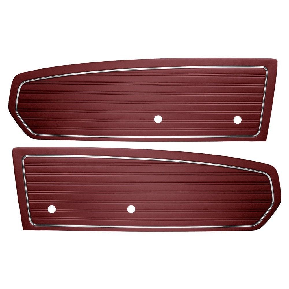 Dark Red Door Panels For 1968 Mustang Pair by TMI