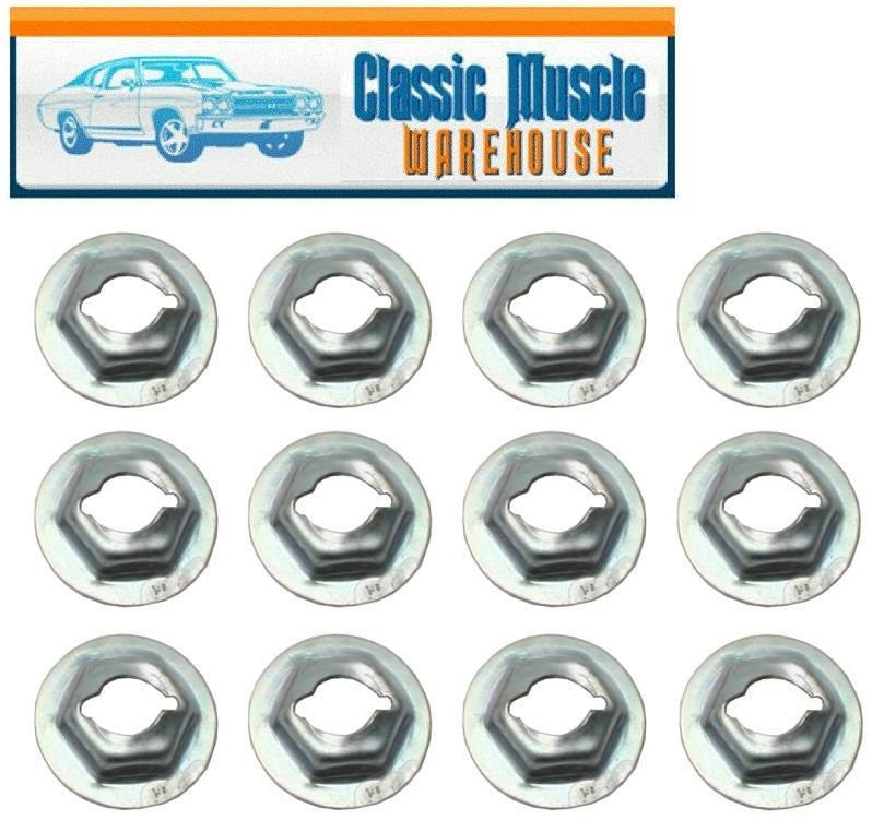 Speed Nut 1/4" Self Thread Cutting 12 Piece Set - Chevy, Pontiac, Oldsmobile GMC