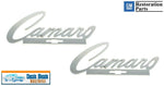 Camaro Bowtie Header and Trunk Emblem Pair - Stainless Steel - Peel & Stick