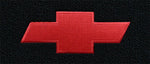 1970-73 Camaro Black Carpet Floor Mat Set with Red Bowtie Logo -ACC, Made in US