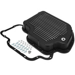 Finned Aluminum Black Transmission Oil Pan for GM TH400 2-3/8 inch Pan Depth