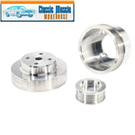 1979-93 FORD MUSTANG 5.0 BILLET ALUMINUM SERPENTINE PULLEY SET - MACHINED