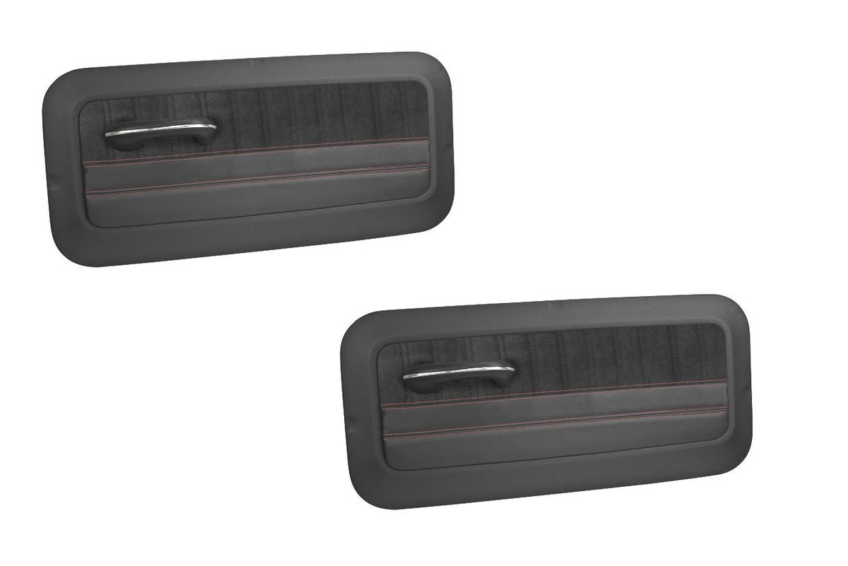 Sport R Molded Door Panel Set - Black - for 1964 - 66 Chevy, GMC C/10 Truck