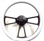 1967-1968 Chevy Chevelle  14" White Steering Wheel, Chevy Horn & Adapter