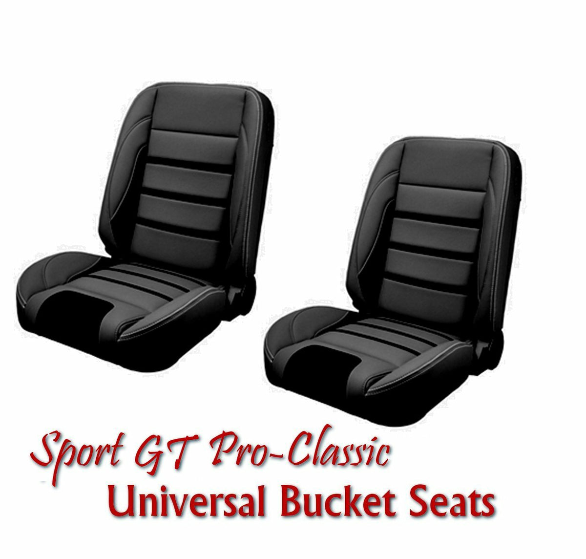 Sport "GT" Pro Classic - Complete Universal Bucket Seat Set - NEW from TMI, USA