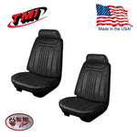 1971-1972 Chevelle Coupe Black Front/Rear Seat Upholstery by TMI 