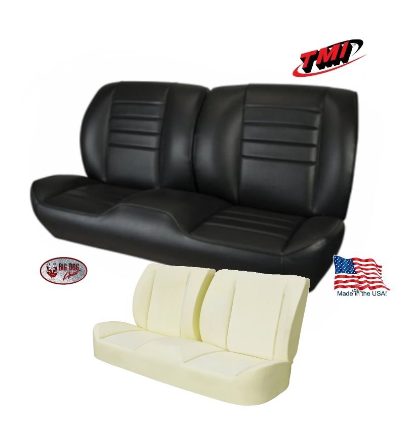 1965 Chevelle, El Camino Sport Front Seat Upholstery + Foam, Made by TMI in USA