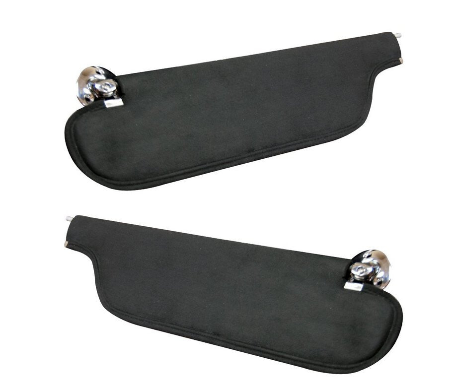 1969 Camaro Coupe Black Sport Visors in 6525 Charcoal Black Vinyl/Pair