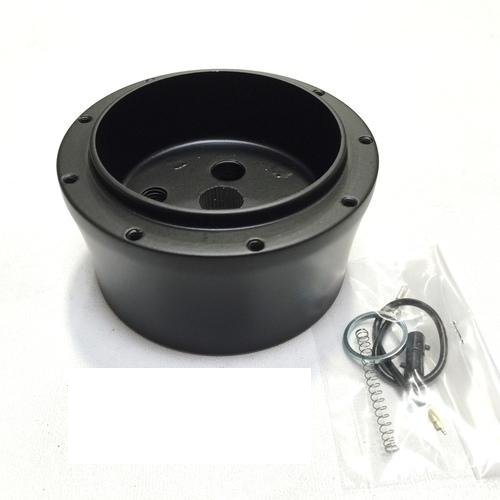 Steering Wheel Adapter Black Billet Aluminum Nine Hole for 36-Count GM Spline