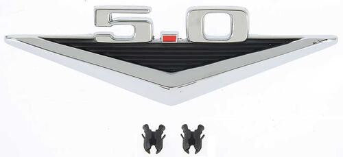 1965 - 1966 Mustang 5.0 Fender Emblem - PAIR for Both Sides of Car