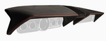 Sport R Molded Dash Pad - Black with Black Suede- for 1964-66 Mustang, by TMI