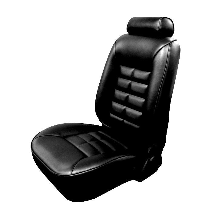 1981 - 92 Fox Body Mustang Ghia Hatchback Low Back Bucket Seat Upholstery -F/R