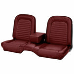 1966 Mustang Front Bench Seat Upholstery Dark Red -TMI 43-70306-2920-2954