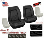 Sport R Deluxe Front and Rear Upholstery + Foam, Molded Door Panels, Covertible