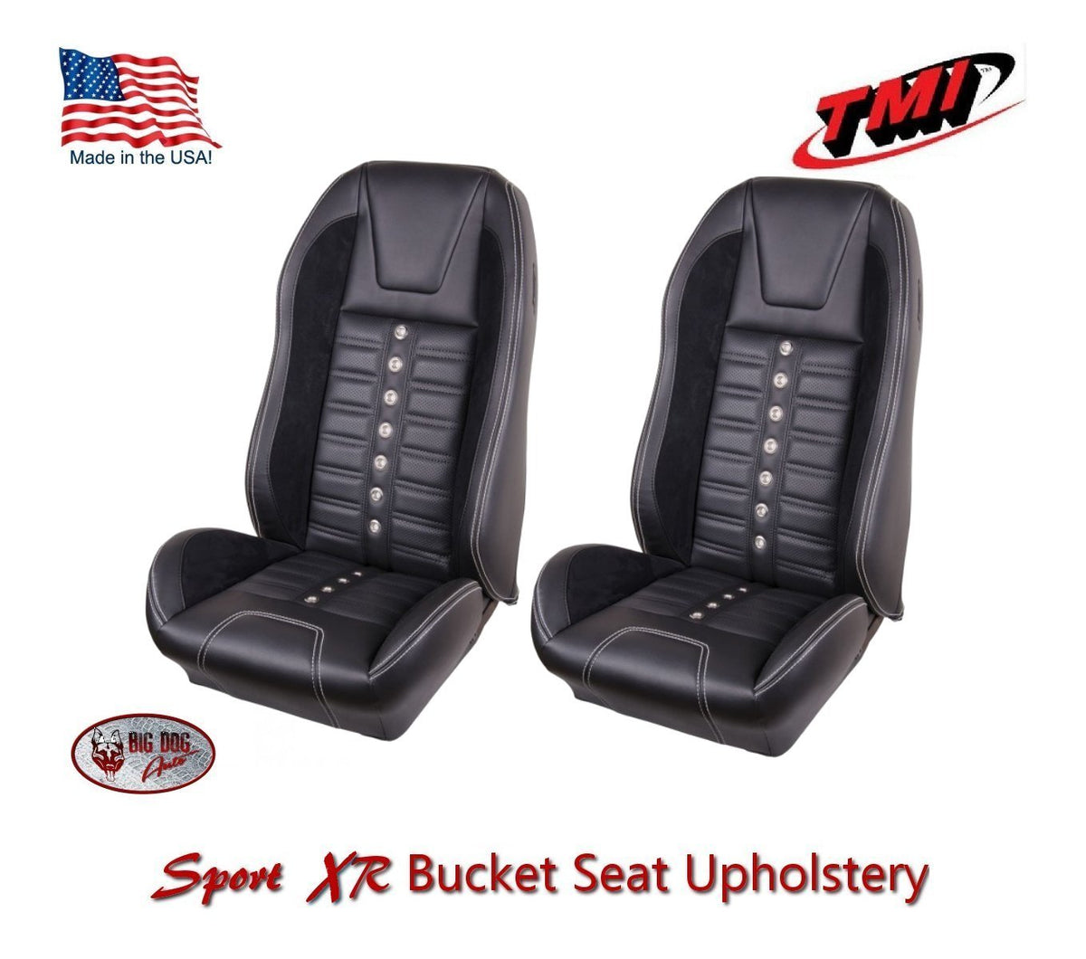 Sport XR Front Bucket & Rear Bench Seat Upholstery 1969-70 Mustang Fastback